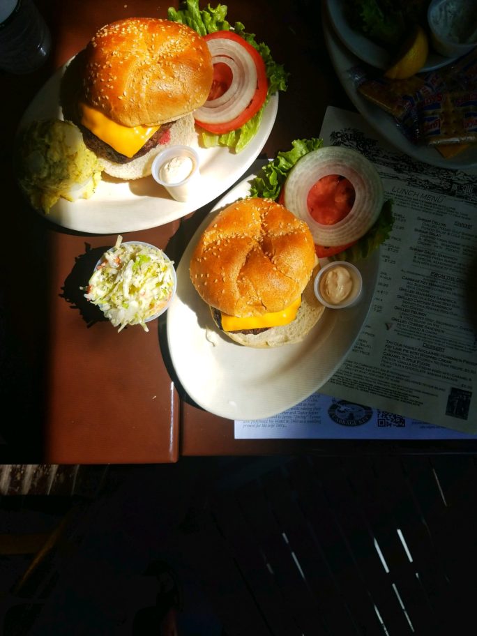 Cheeseburger in Paradise? Maybe, but it is the famous cheeseburger at Cabbage Key 