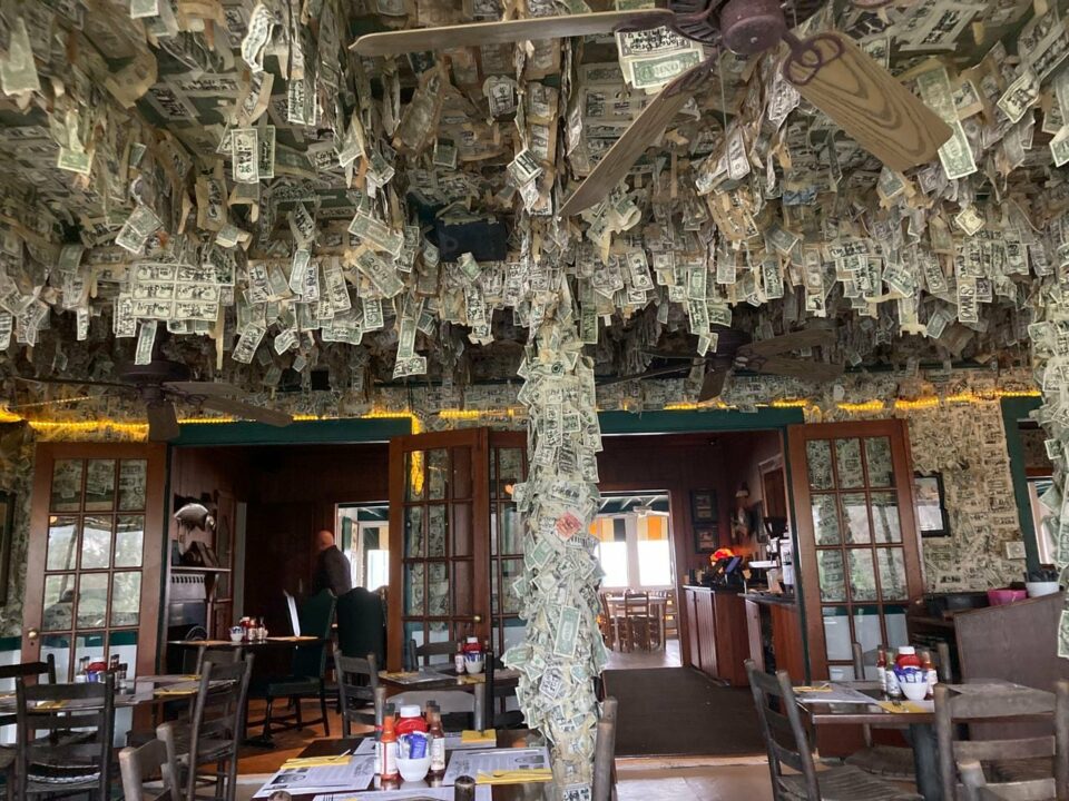 Dollar Bill Bar at Cabbage Key