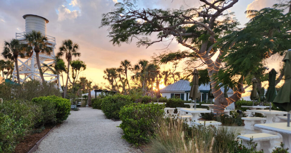 Cabbage Key waterfront view from the water taxi approach