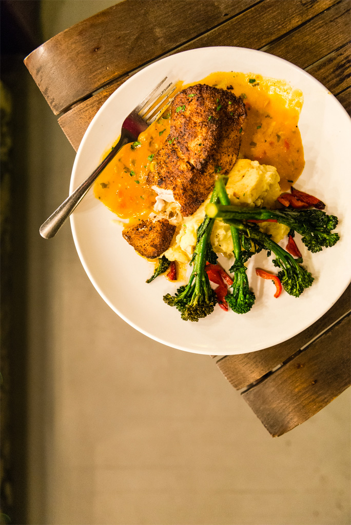 Tripletail Fish in curry sauce at Cabbage Key